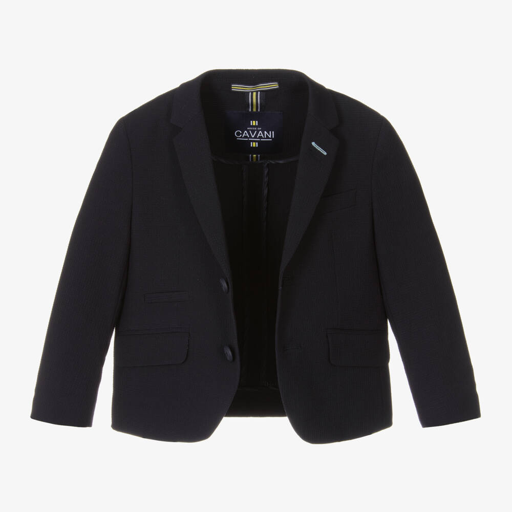 House of Cavani-Boys Navy Blue Siren Blazer | Childrensalon