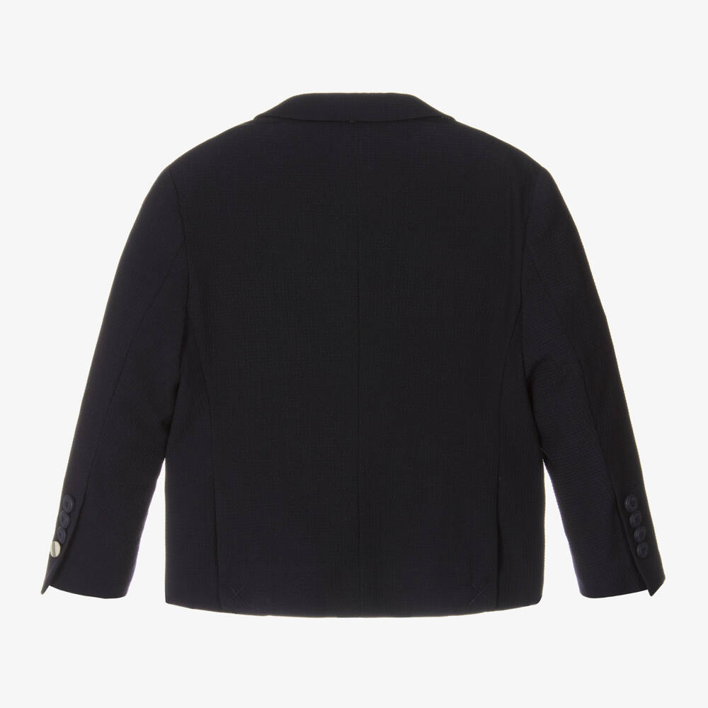 House of Cavani-Boys Navy Blue Siren Blazer | Childrensalon