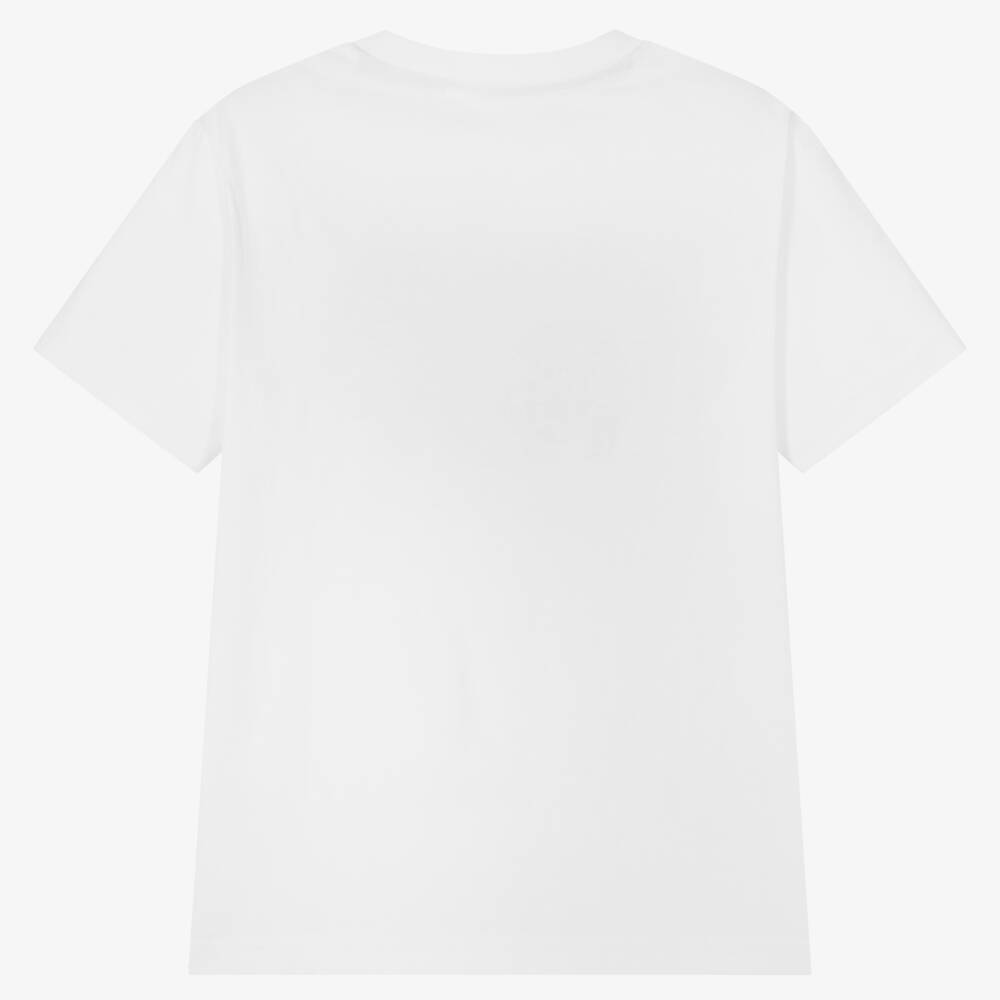 HUGO-تيشيرت قطن عضوي لون أبيض للأولاد | Childrensalon