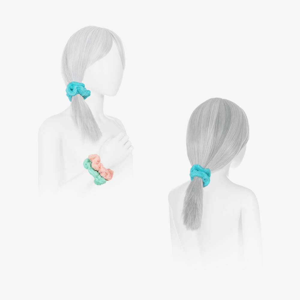 Hunza G-Girls Crinkle Hair Scrunchies (3 Pack) | Childrensalon