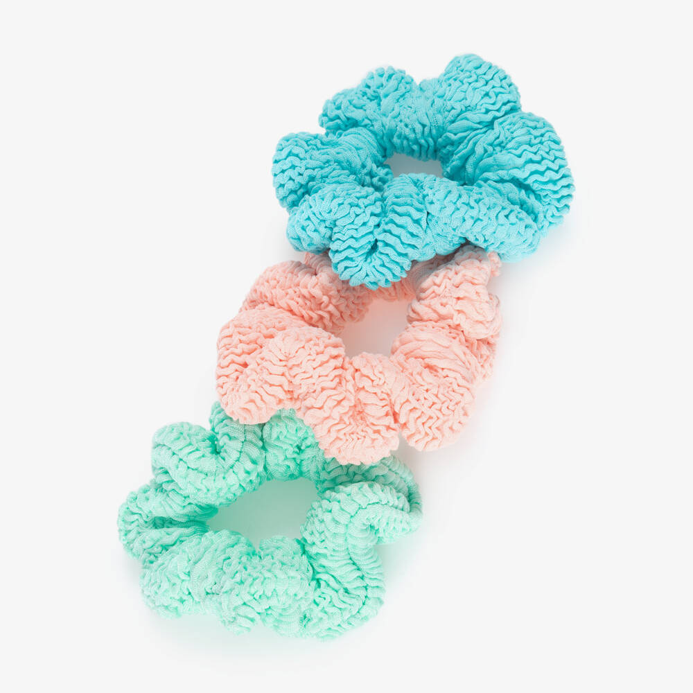 Hunza G-Girls Crinkle Hair Scrunchies (3 Pack) | Childrensalon