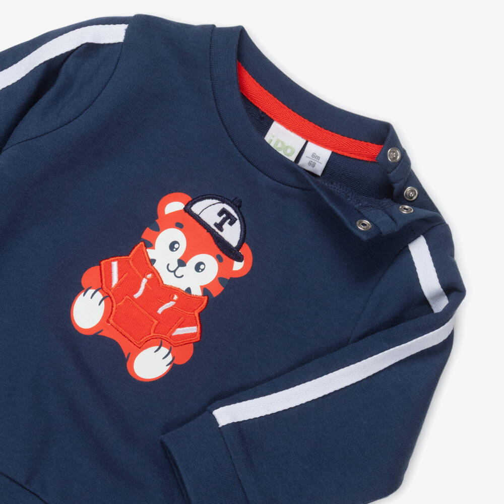 iDO-Baby Boys Red & Blue Tiger Tracksuits (2 Pack) | Childrensalon