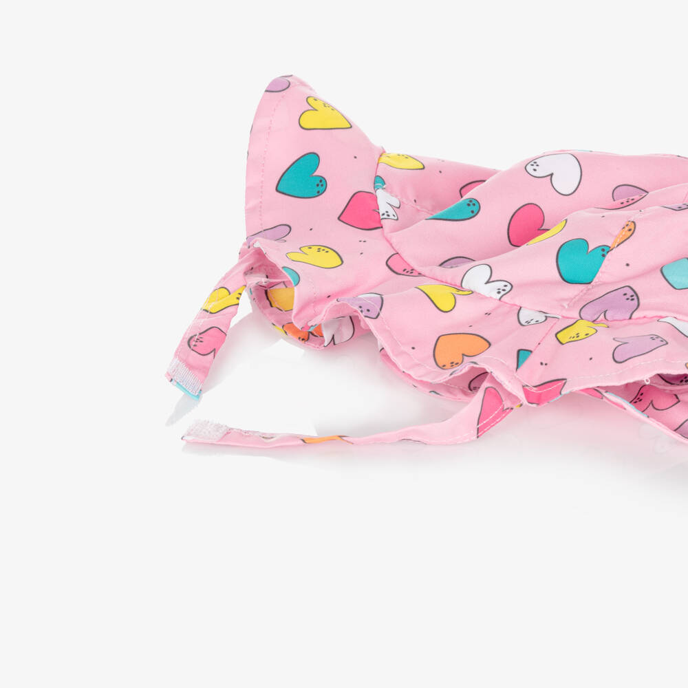 iDO-Baby Girls Pink Heart Print Swim Set | Childrensalon