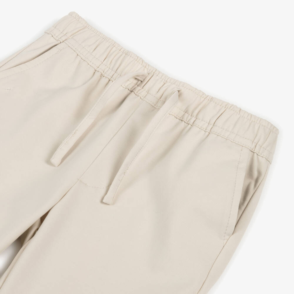 iDO-Брюки бежевые с эластичным поясом для мальчиков | Childrensalon