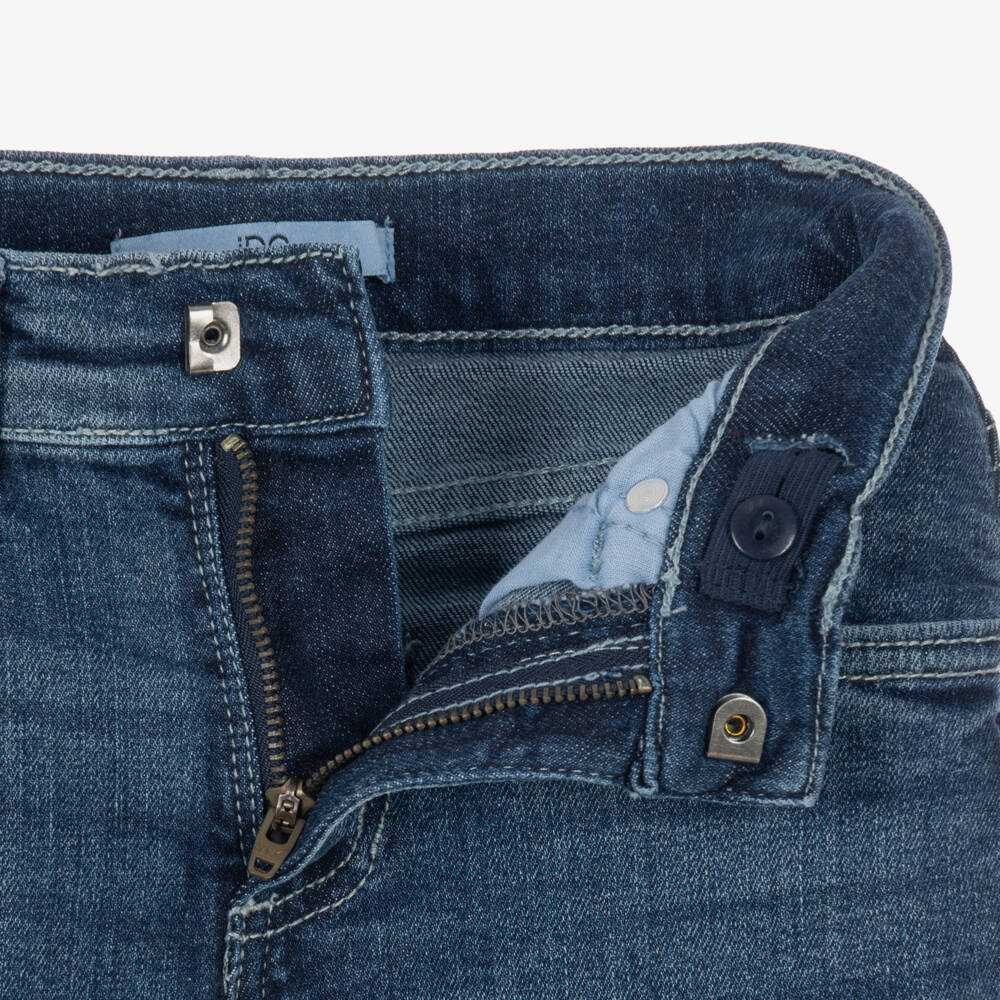iDO-Boys Blue Stretch Denim Baggy Fit Jeans | Childrensalon