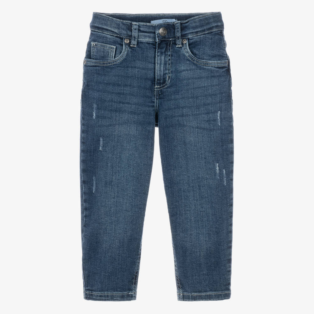 iDO-Boys Blue Stretch Denim Baggy Fit Jeans | Childrensalon
