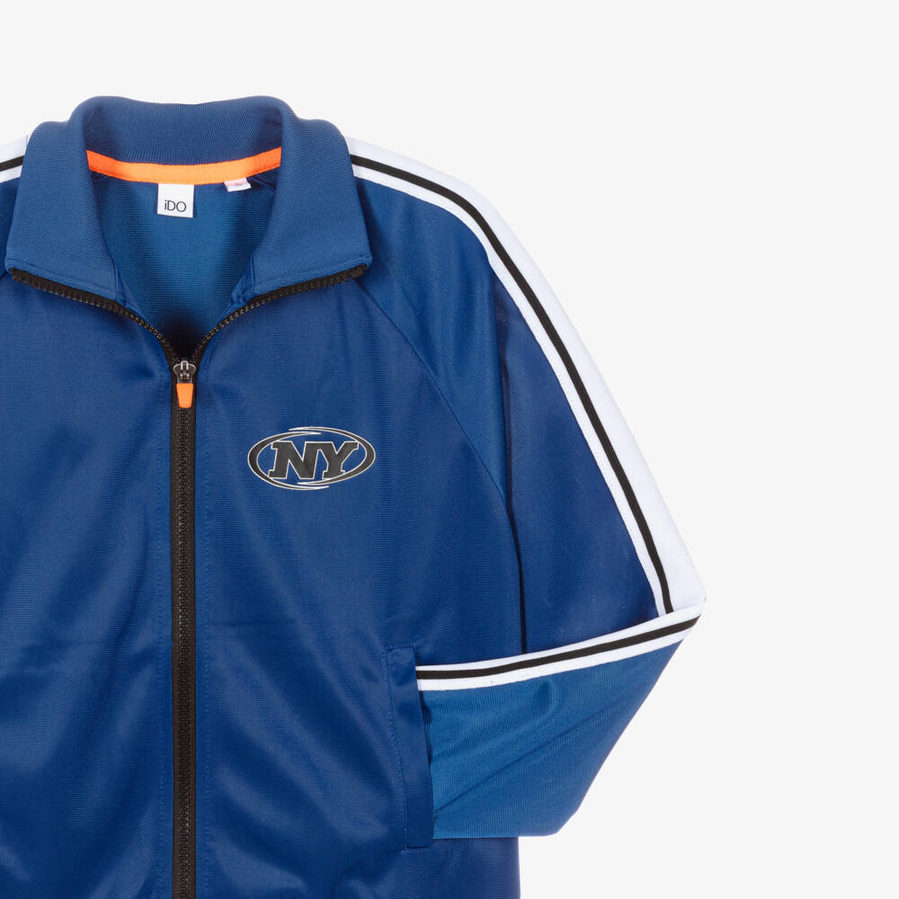 iDO-Boys Bright Blue Zip Up Top | Childrensalon