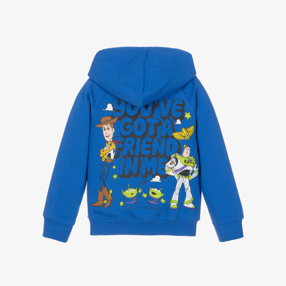iDO-Boys Cobalt Blue Toy Story Zip-Up Hoodie | Childrensalon