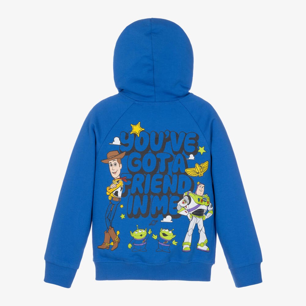 iDO-Boys Cobalt Blue Toy Story Zip-Up Hoodie | Childrensalon