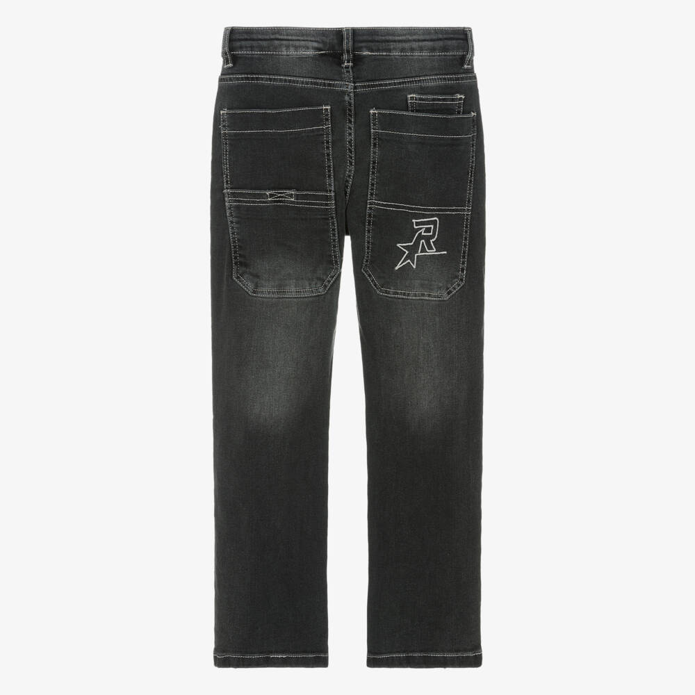 iDO-Boys Grey Straight Fit Denim Jeans | Childrensalon