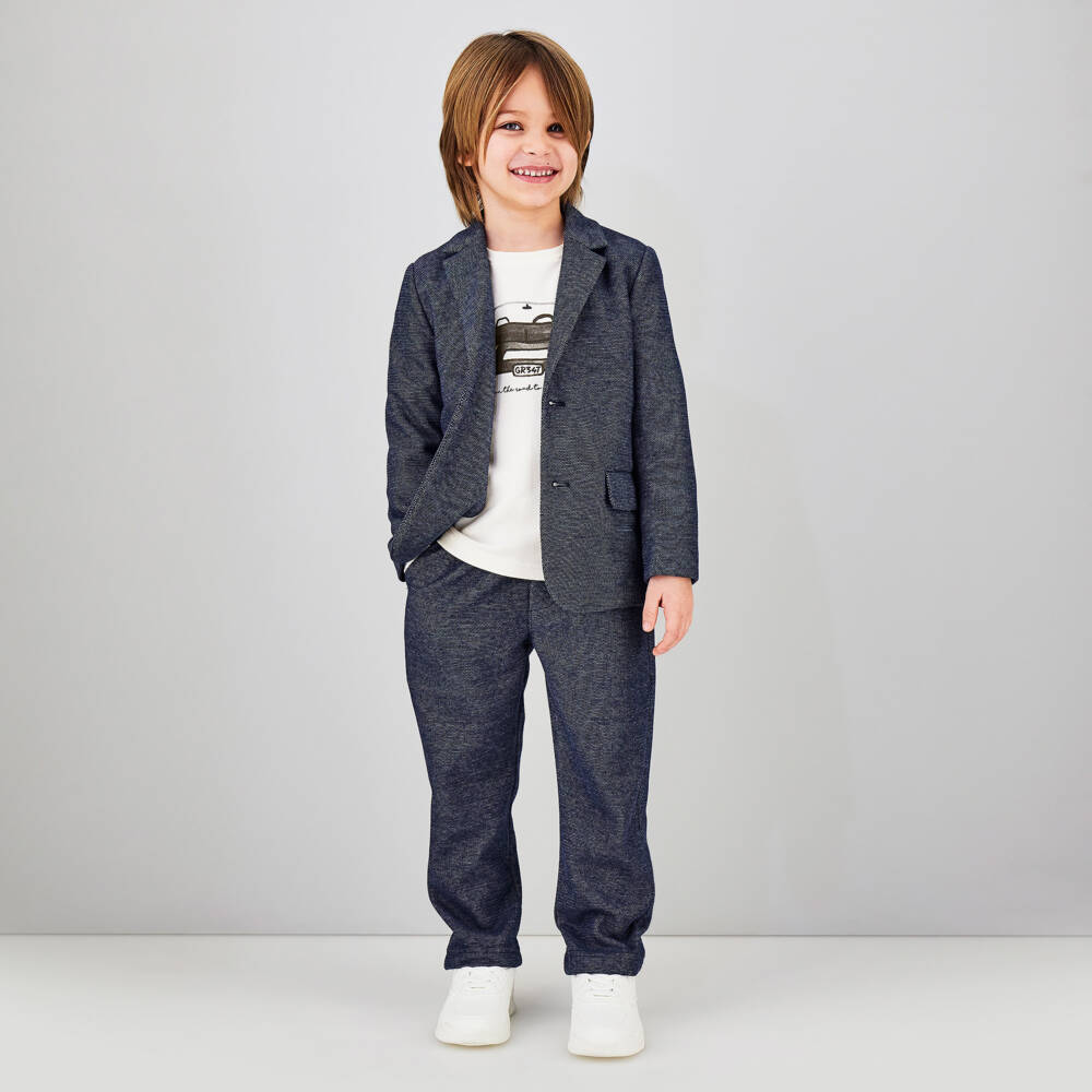 iDO-Boys Ivory Cotton Top with Car Print | Childrensalon