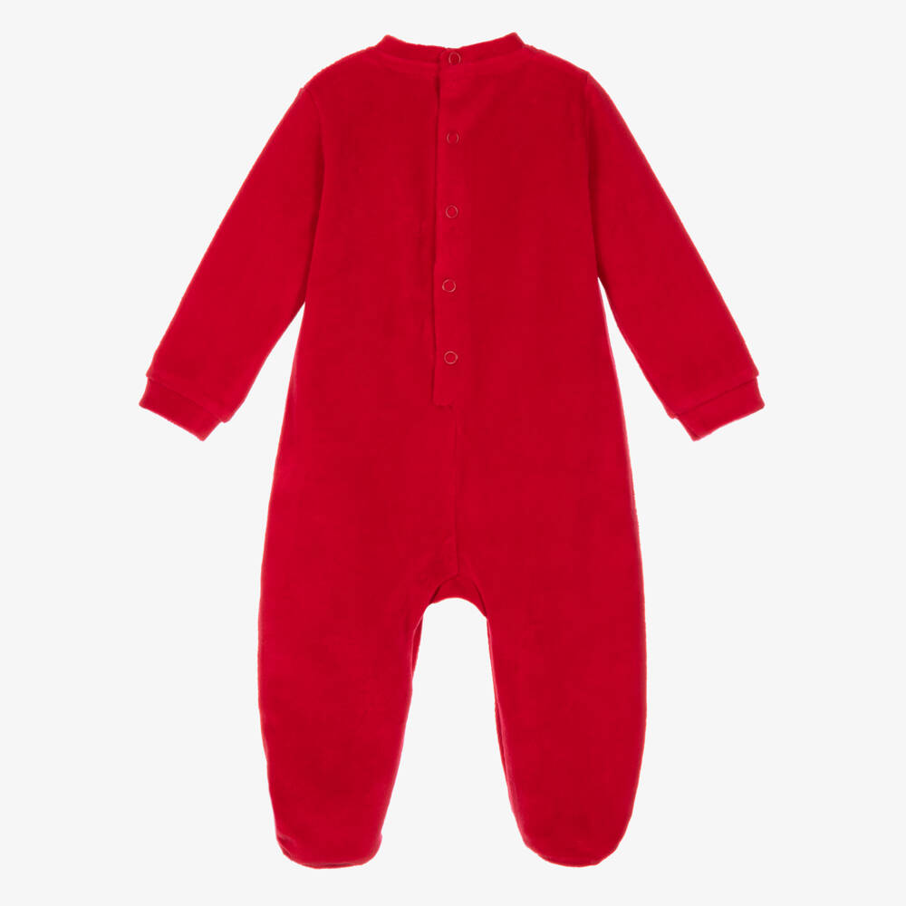 iDO-Boys Red Christmas Babygrow with Nutcracker Bunny | Childrensalon