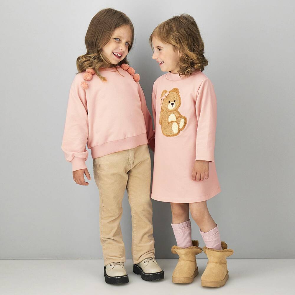 iDO-Girls Beige Flared Corduroy Trousers | Childrensalon