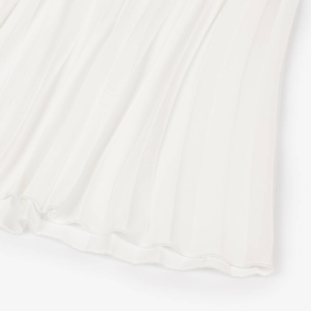 iDO-جمبسوت كريب شيفون بكسرات لون عاجي للبنات | Childrensalon