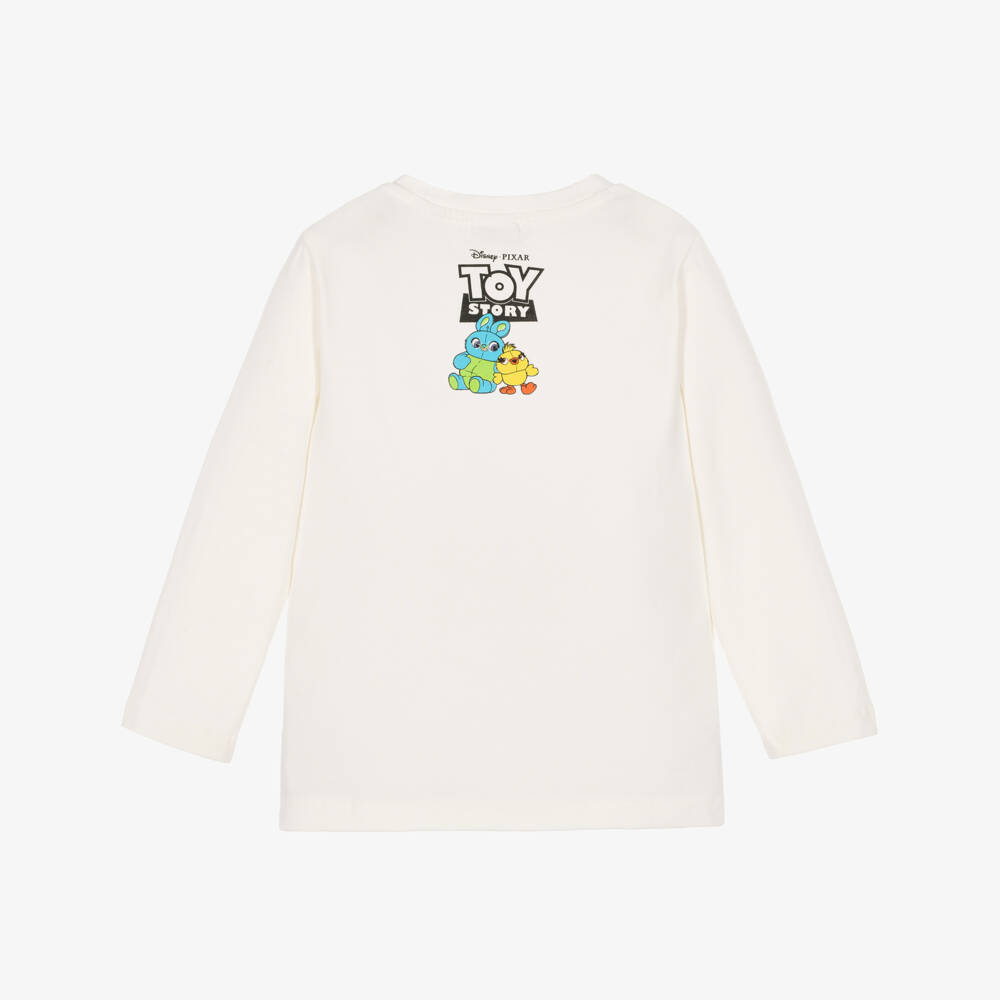 iDO-Girls Ivory Jessie & Bullseye Long-Sleeved Top | Childrensalon