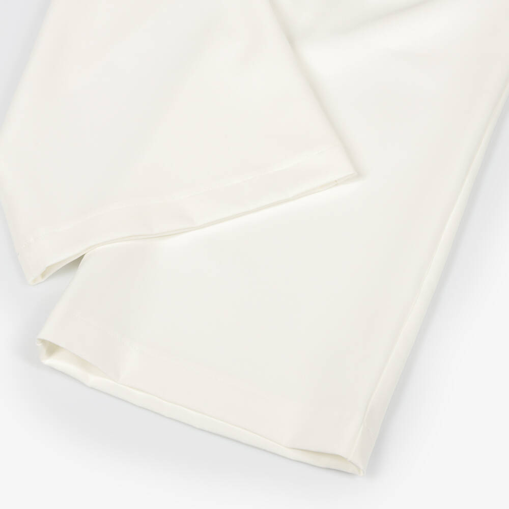 iDO-Girls Ivory Wide Leg Pleated Trousers | Childrensalon