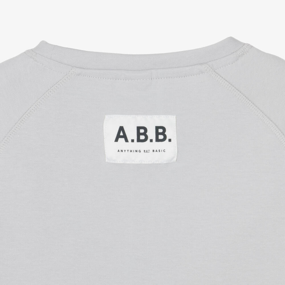 iDO-Girls Light Grey Cotton Jersey Trouser Set | Childrensalon