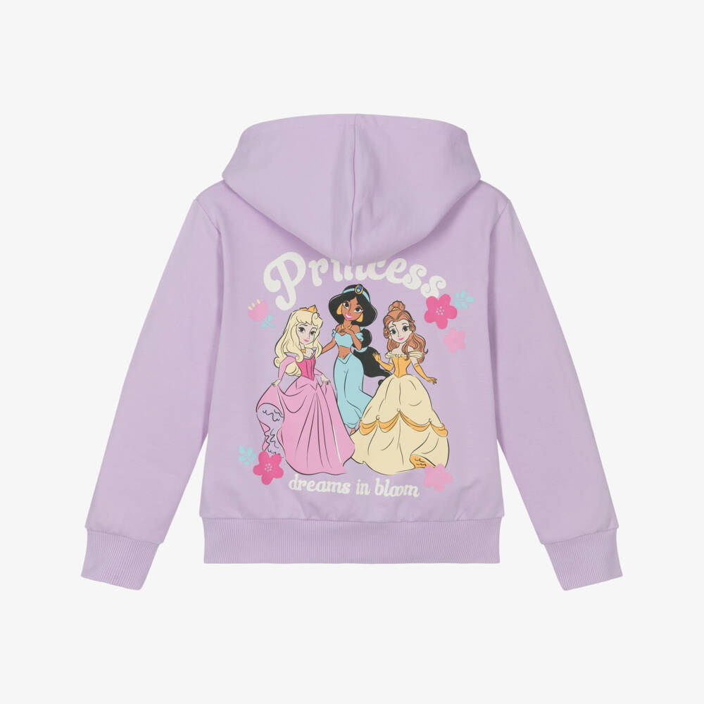 iDO-Girls Lilac Disney Princess Zip-Up Hoodie | Childrensalon