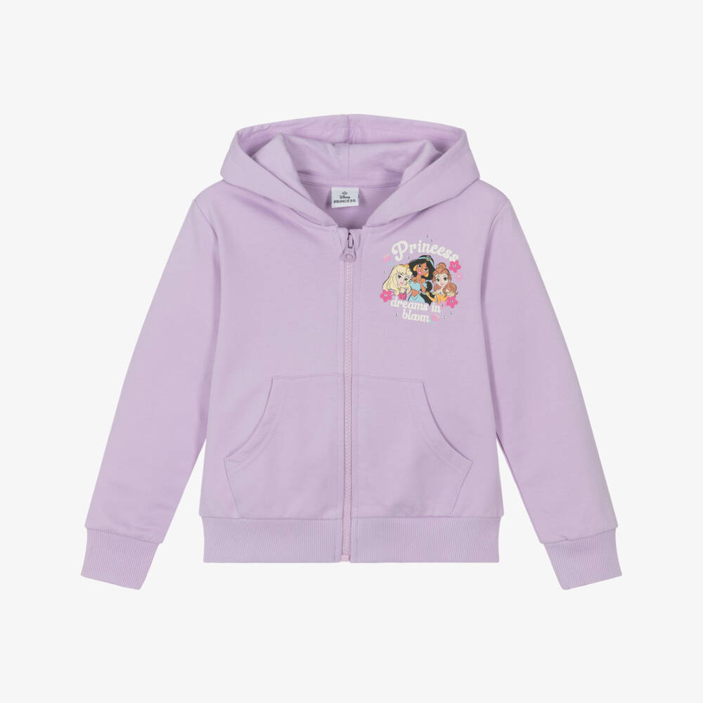 iDO-Girls Lilac Disney Princess Zip-Up Hoodie | Childrensalon