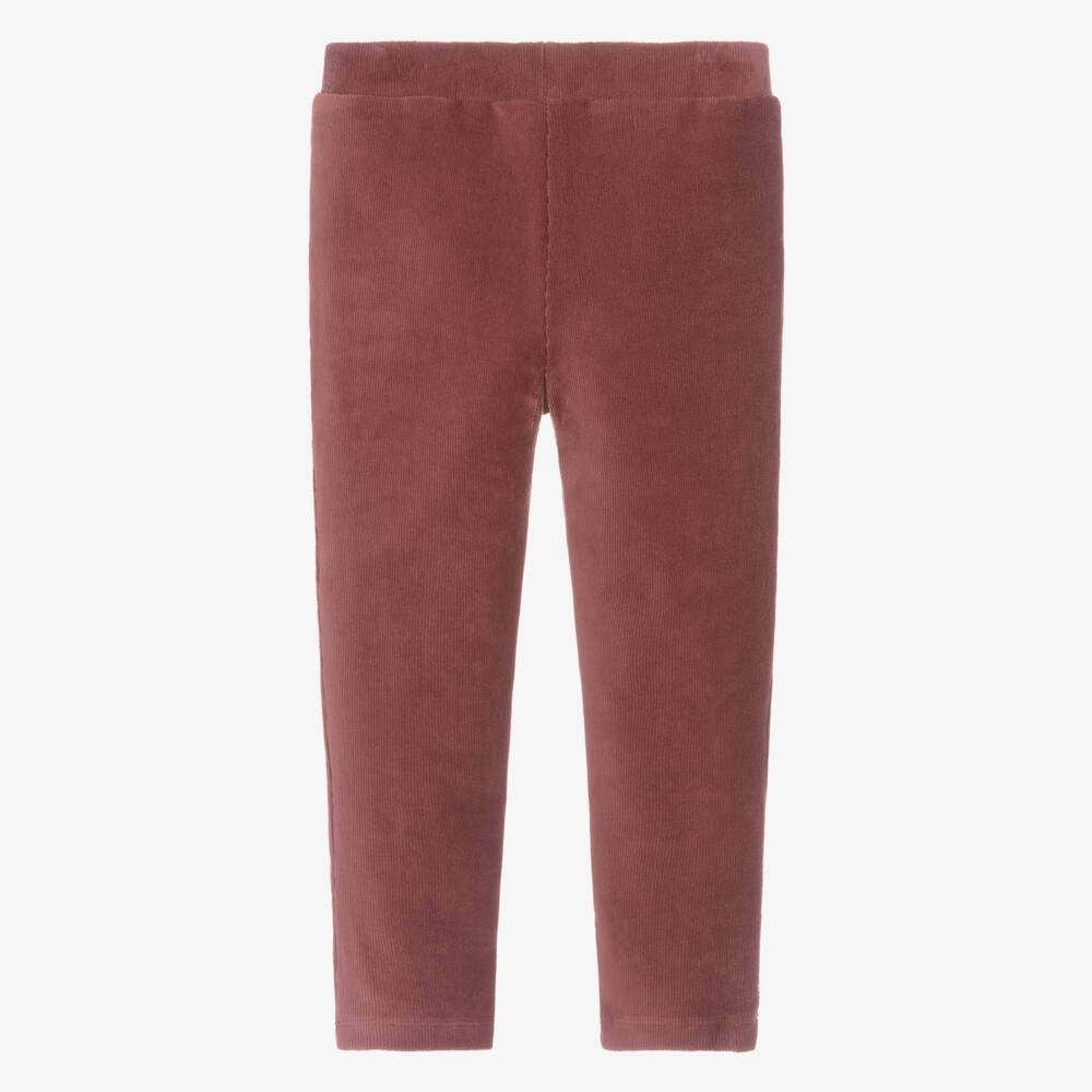 iDO-Girls Maroon Red Corduroy Leggings | Childrensalon
