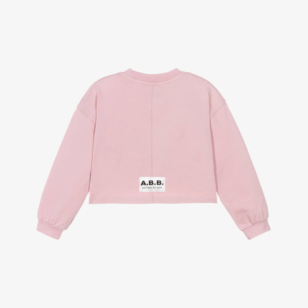 iDO-سويتشيرت قطن لون زهري للبنات | Childrensalon