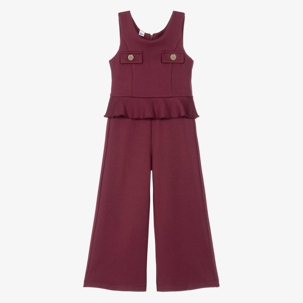 iDO-Girls Plum Jersey Trousers Set | Childrensalon