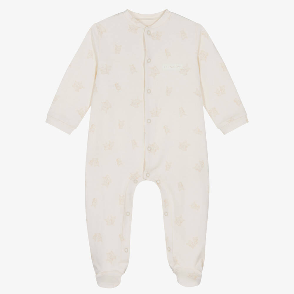 iDO Mini-أفارول بيبي غرو بنقشة أرنب قطن لون عاجي | Childrensalon