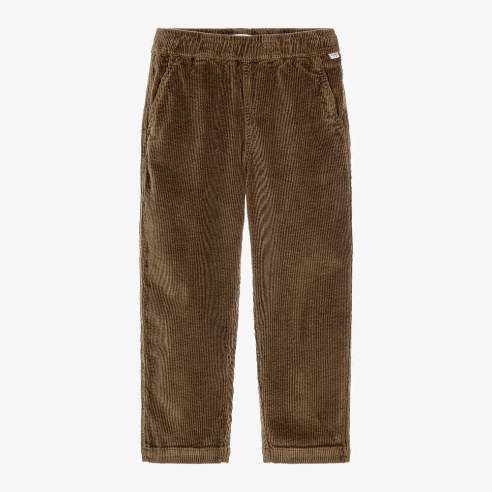 Il Gufo-Boys Cocoa Brown Corduroy Trousers | Childrensalon