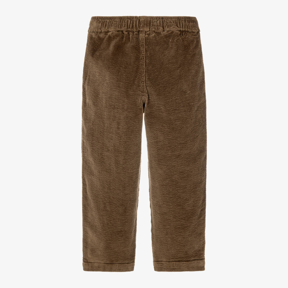 Il Gufo-Boys Cocoa Brown Corduroy Trousers | Childrensalon