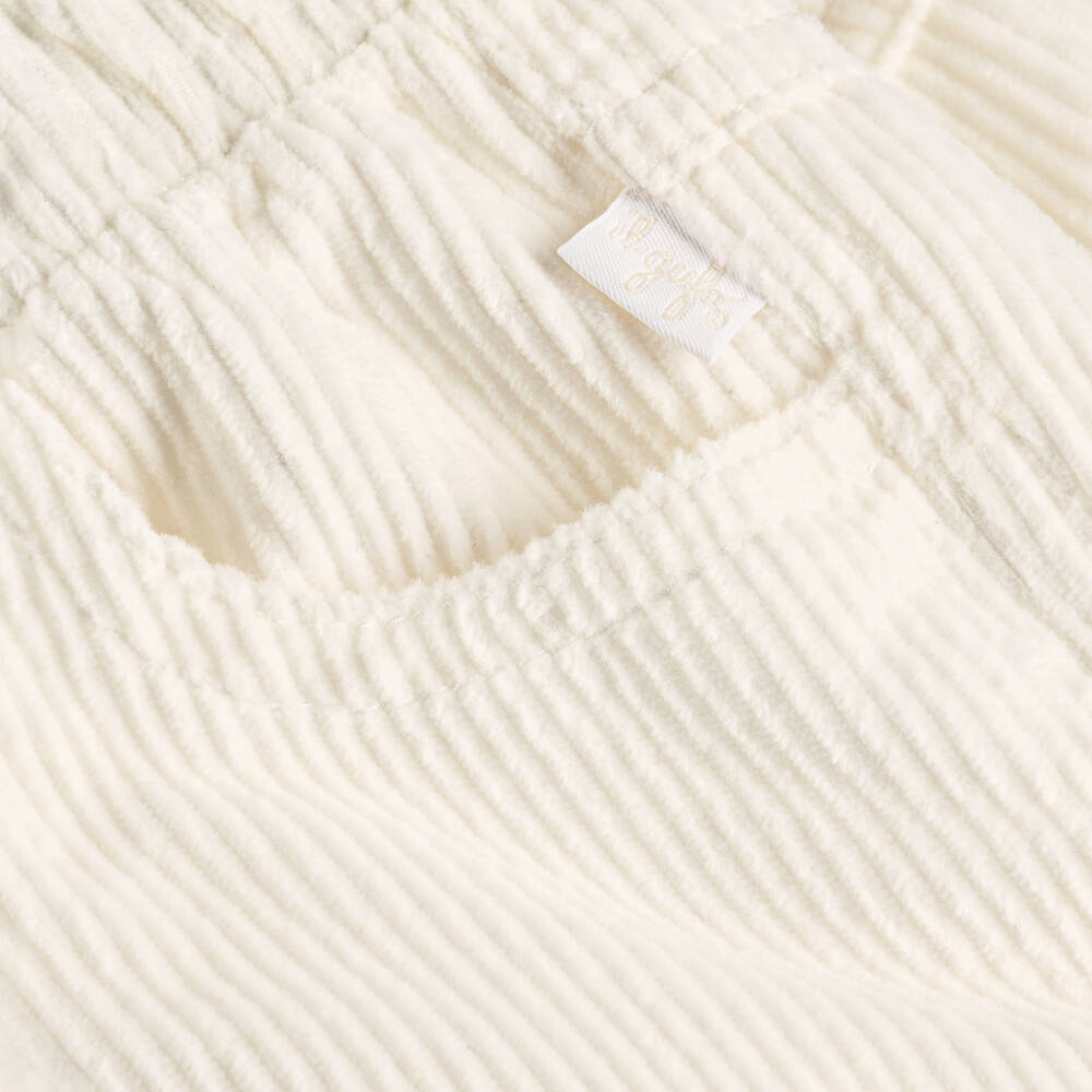 Il Gufo-Boys Ivory Corduroy Pull-On Trousers | Childrensalon