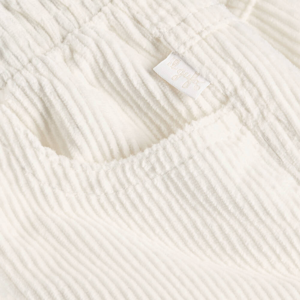 Il Gufo-Boys Ivory Corduroy Pull-On Trousers | Childrensalon