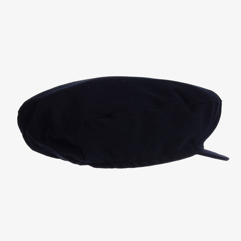 Il Gufo-Boys Navy Blue Flat Cap | Childrensalon
