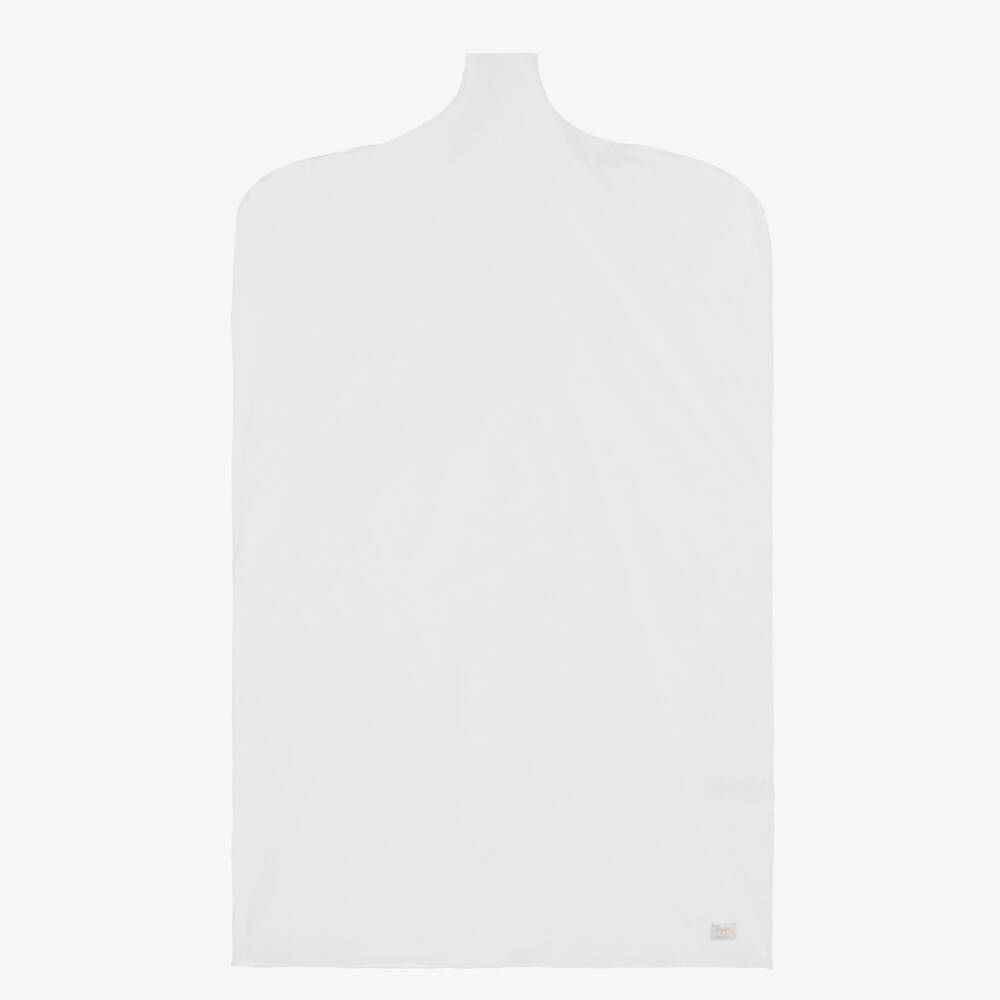 Il Gufo-Girls Long Pink Tulle Dress with Floral Belt | Childrensalon