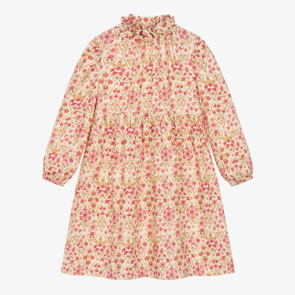 il gufo pink dress Il Gufo Checked Dress | Pink