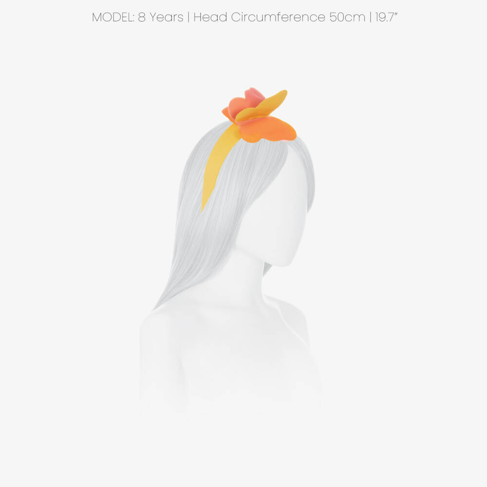 Il Gufo-Girls Yellow Butterfly Hairband | Childrensalon