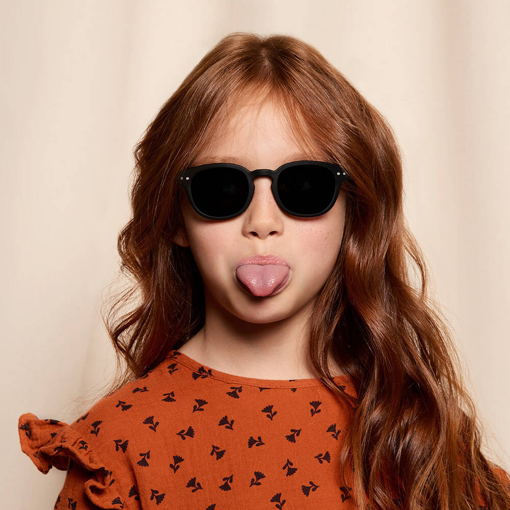 IZIPIZI-Black UV Protective Sunglasses | Childrensalon
