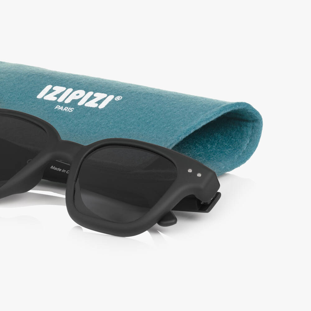 IZIPIZI-Black UV Protective Sunglasses | Childrensalon