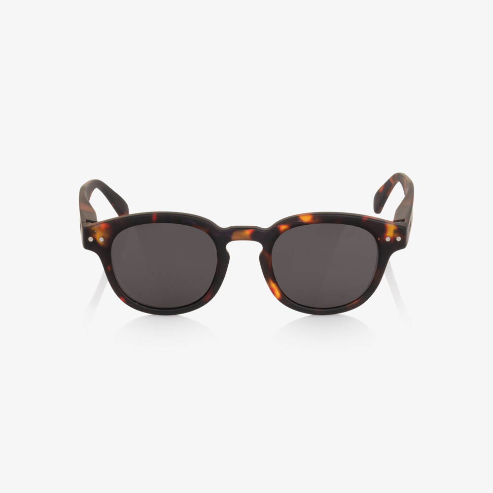 IZIPIZI-Brown & Black Tortoise Shell UV Protected Sunglasses | Childrensalon