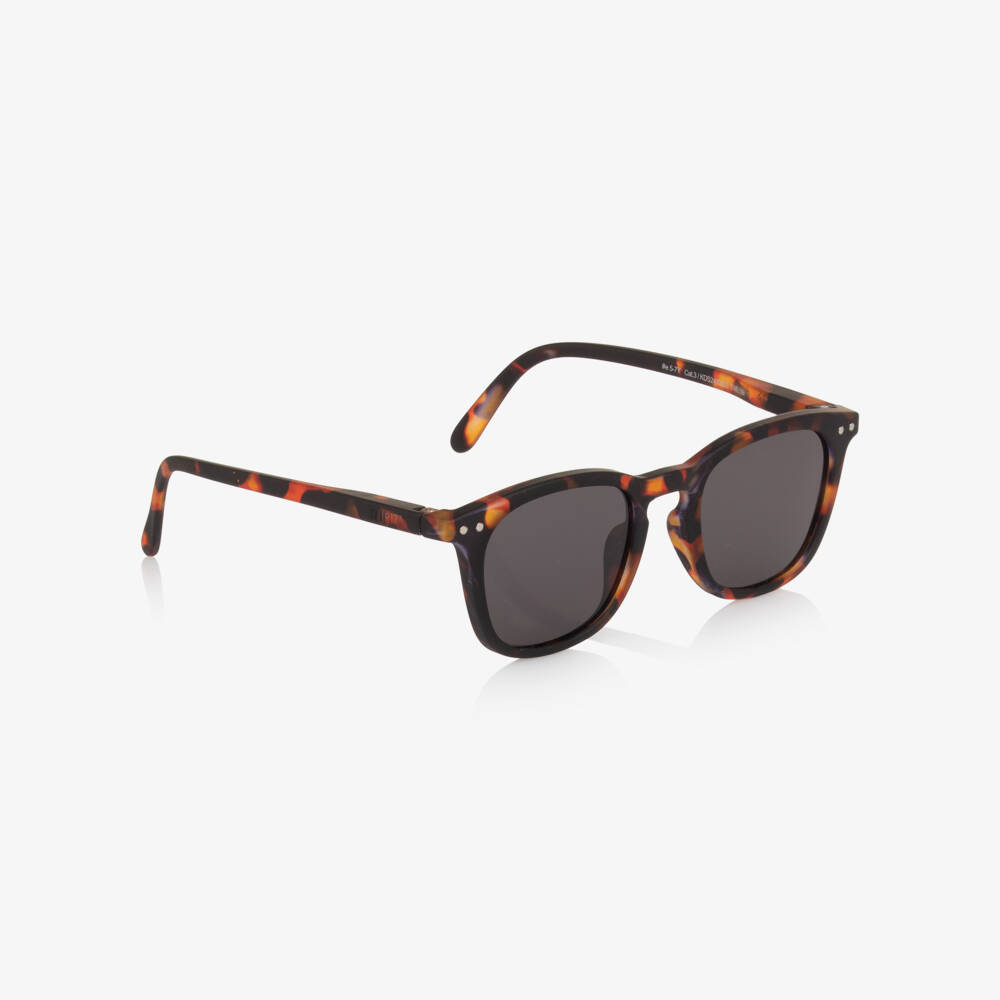 IZIPIZI-Brown Tortoise Shell UV Protective Sunglasses (5-7 years) | Childrensalon