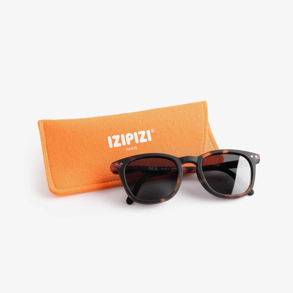 IZIPIZI-Brown Tortoise Shell UV Protective Sunglasses (5-7 years) | Childrensalon