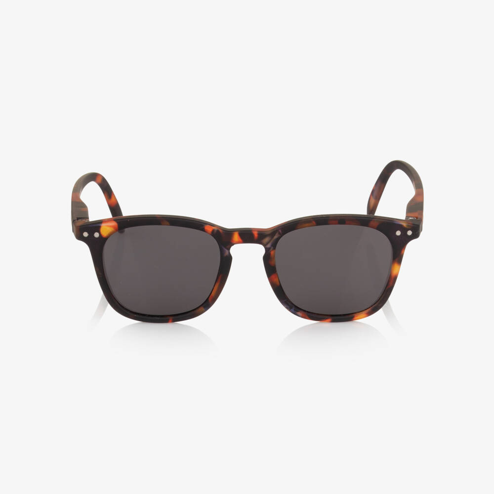 IZIPIZI-Brown Tortoise Shell UV Protective Sunglasses (5-7 years) | Childrensalon