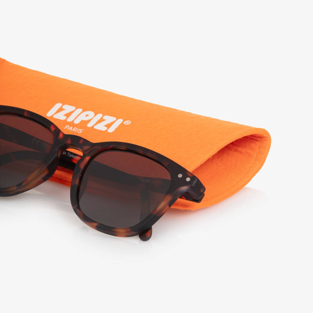 IZIPIZI-Brown Tortoise Shell UV Protective Sunglasses (5-7 years) | Childrensalon