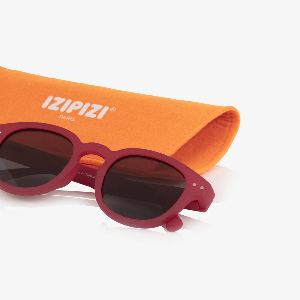 IZIPIZI-Dark Red UV Protective Sunglasses (5-11 years) | Childrensalon