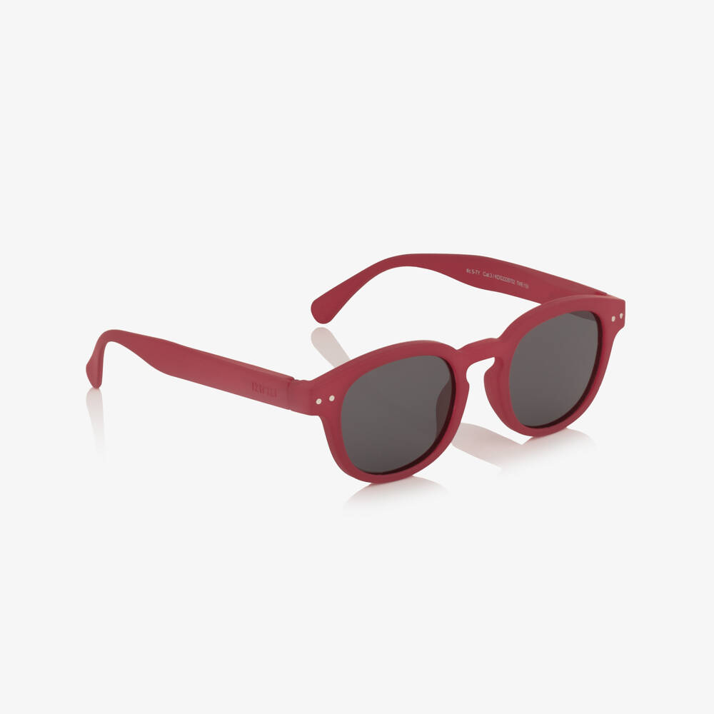 IZIPIZI-Dark Red UV Protective Sunglasses (5-11 years) | Childrensalon