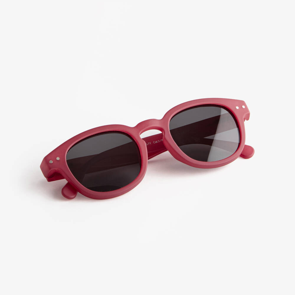 IZIPIZI-Dark Red UV Protective Sunglasses (5-11 years) | Childrensalon