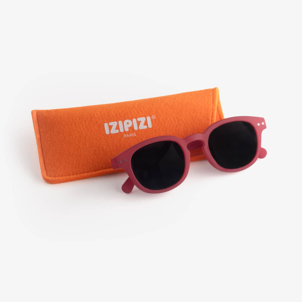 IZIPIZI-Dark Red UV Protective Sunglasses (5-11 years) | Childrensalon