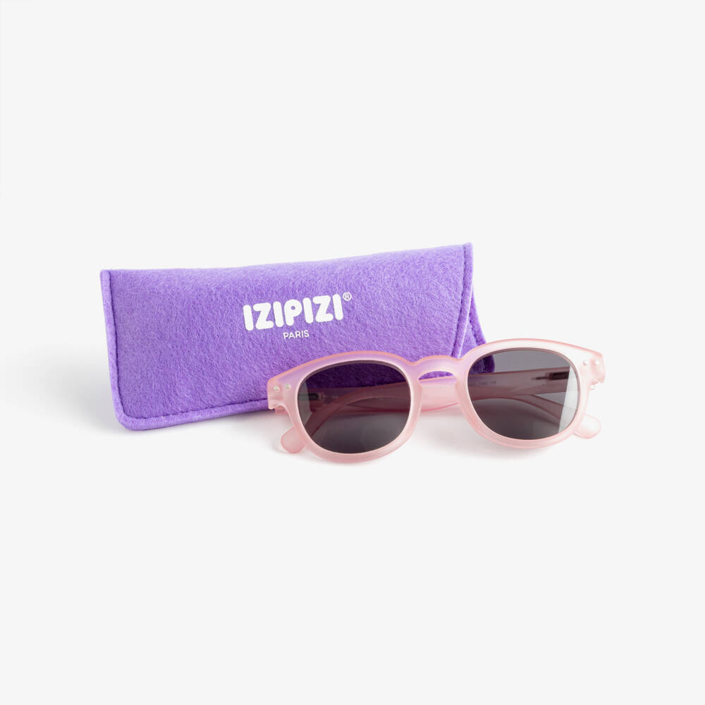 IZIPIZI-Girls Pale Pink UV Protective Polarised Sunglasses (3-5 years) | Childrensalon