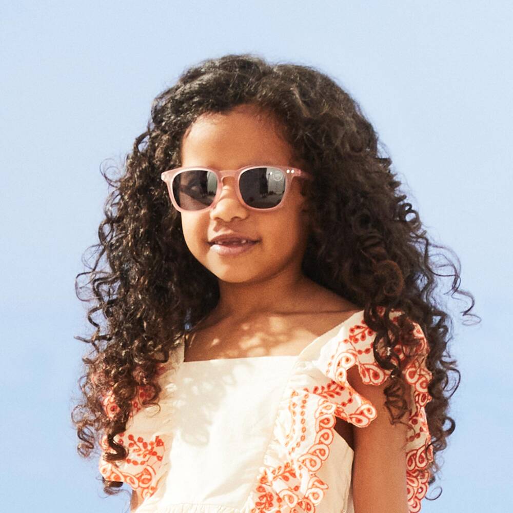 IZIPIZI-Girls Pale Pink UV Protective Polarised Sunglasses (3-5 years) | Childrensalon