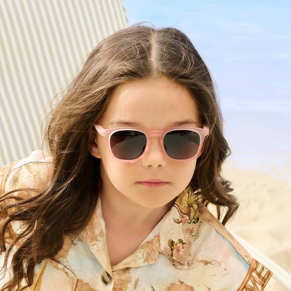 IZIPIZI-Girls Pale Pink UV Protective Sunglasses (5-7 years) | Childrensalon