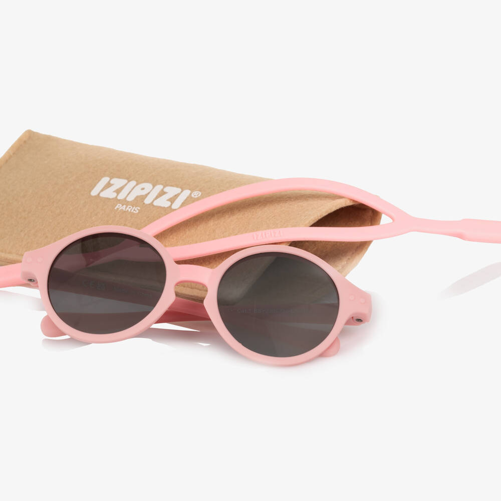 IZIPIZI-Girls Pink UV Protective Sunglasses (0-3 years) | Childrensalon